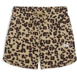 Снимка на Puma ESSENTIALS+ ANIMAL 5 AOP SHORTS Дамски къси шорти, бежово, размер
