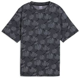 Снимка на Puma ESSENTIALS + BLOSSOM AOP TEE Дамска тениска, тъмносиво, размер