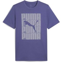 Снимка на Puma GRAPHIC PUMA WORDING TEE Мъжка тениска, синьо, размер