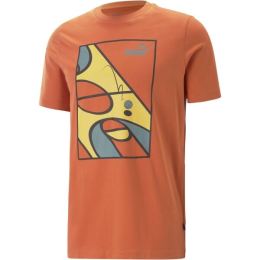 Снимка на Puma GRAPHICS RUDAGON TEE Мъжка тениска, оранжево, размер