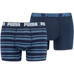 Снимка на Puma HERITAGE STRIPE BOXER 2P Мъжки боксерки, тъмносин, размер