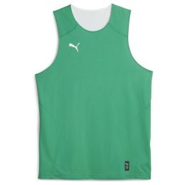 Снимка на Puma HOOPS TEAM REVERSE PRACTICE JERSEY Мъжка фланелка за баскетбол, зелено, размер