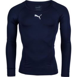 Снимка на Puma LIGA BASELAYER TEE LS Функционална мъжка тениска, тъмносин, размер XXL