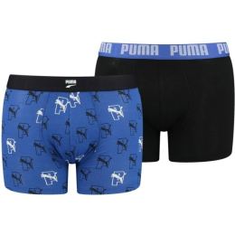 Снимка на Puma MEN AOP BOXER 2P Мъжки боксерки, синьо, размер