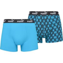 Снимка на Puma MEN CAT LOGO PRINT BOXER 2P Мъжки боксерки, тъмносин, размер