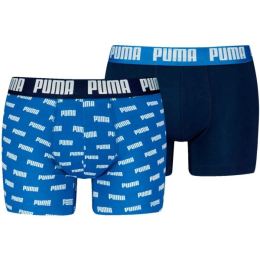 Снимка на Puma MEN EVERYDAY AOP PRINT BOXER 2P Мъжки боксерки, синьо, размер
