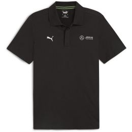 Снимка на Puma MERCEDES-AMG PETRONAS F1 ESSENTIALS POLO Мъжка тениска с яка, черно, размер