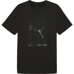 Снимка на Puma OPEN ROAD GRAPHIC TEE Мъжка тениска, черно, размер