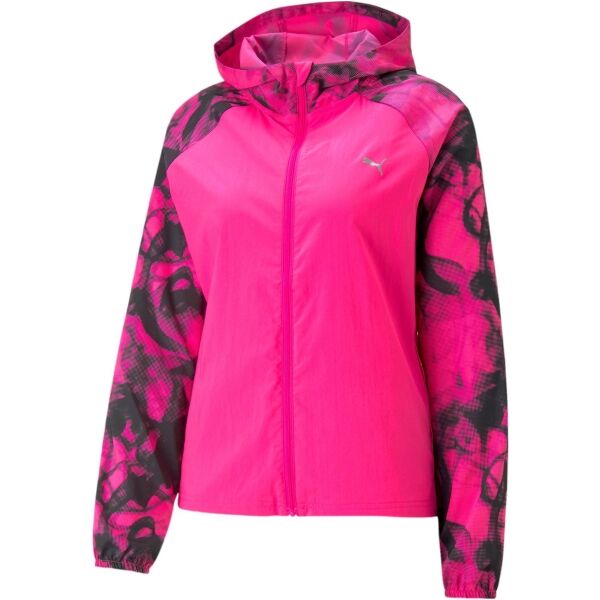 Снимка на Puma RUN AOP FAVORITE WOVEN JACKET Дамско яке, розово, размер