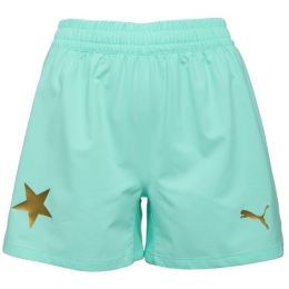 Снимка на Puma SKS PROMO Дамски футболни шорти, светло-зелено, размер