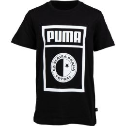 Снимка на Puma SLAVIA PRAGUE GRAPHIC TEE JR Юношеска тениска, черно, размер
