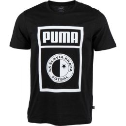 Снимка на Puma SLAVIA PRAGUE GRAPHIC TEE Мъжка тениска, черно, размер