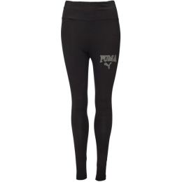 Снимка на Puma SQUAD HIGH WAIST LEGGINGS Дамски клин, черно, размер