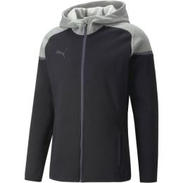 Снимка на Puma TEAMCUP CASUALS HOODED JACKET Мъжко спортно яке, черно, размер
