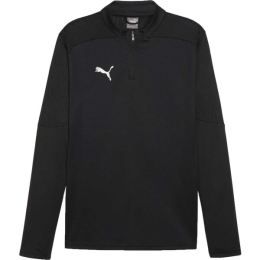 Снимка на Puma TEAMFINAL TRAINING 1/4 ZIP Мъжка футболна блуза, черно, размер