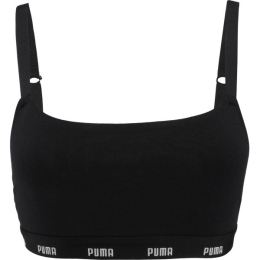 Снимка на Puma WOMEN CROSS-BACK LETTE 1P Дамско бюстие, черно, размер