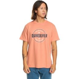 Снимка на Quiksilver CIRCLE UP Мъжка тениска, цвят сьомга, размер