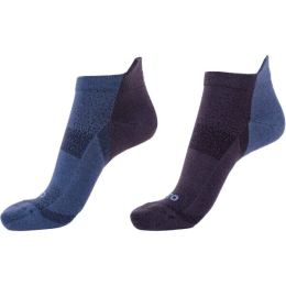 Снимка на Runto RUN SOCKS 2P 2 чифта спортни чорапи с антибактериална обработка, тъмносиво, размер