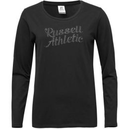 Снимка на Russell Athletic LS CREW T-SHIRT Дамска тениска, черно, размер
