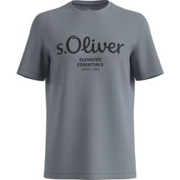 Снимка на s.Oliver RL BIG SIZE LOGO NOOS Мъжка тениска, тъмносиво, размер XXXL