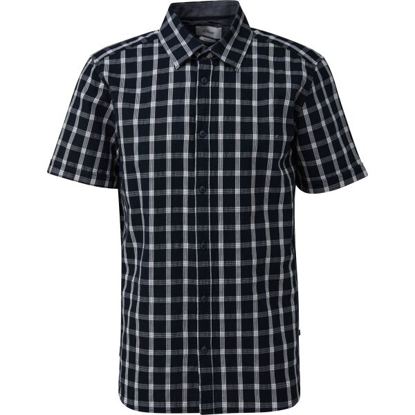 Снимка на s.Oliver RL SHORT-SLEEVED NOOS Мъжка риза, черно, размер