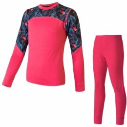 Снимка на Sensor MERINO IMPRESS SET Детско функционално бельо, розово, размер