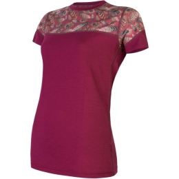 Снимка на Sensor MERINO IMPRESS Дамска термо тениска, лилаво, размер