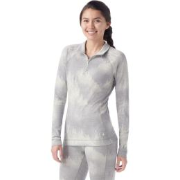 Снимка на Smartwool CLASSIC THERMAL MERINO BL 1/4 ZIP Дамска термо тениска, сиво, размер
