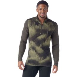 Снимка на Smartwool CLASSIC THERMAL MERINO BL 1/4 ZIP Мъжка термо тениска, khaki, размер