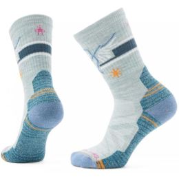 Снимка на Smartwool HIKE LIGHT CUSHION HOO WHO CREW Дамските високи туристически чорапи, светло-зелено, размер