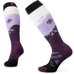 Снимка на Smartwool SKI FC SNOWPOCALYPSE PATTERN OTC Дамски скиорски чорапи, лилаво, размер