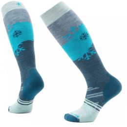 Снимка на Smartwool SKI FC SNOWPOCALYPSE PATTERN OTC Дамски скиорски чорапи, сиво, размер