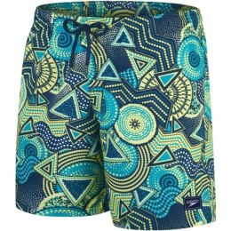 Снимка на Speedo DIGITAL PRINTED LEISURE 18 Мъжки шорти за плуване, зелено, размер