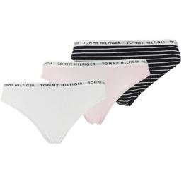 Снимка на Tommy Hilfiger 3P THONG Дамски бикини, тип прашка, бяло, размер