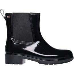 Снимка на Tommy Hilfiger FLAG RAINBOOT Дамски гумени боти, черно, размер