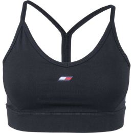 Снимка на Tommy Hilfiger LIGHT INTENSITY LBR RACER BRA Дамско спортно бюстие, черно, размер