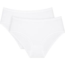 Снимка на TRIUMPH SENSE OF COTTON MIDI 2P Дамски бикини, бяло, размер