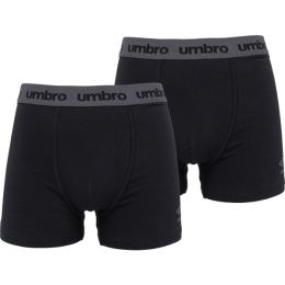 Снимка на Umbro BOXER SHORT 2 PACK Мъжки боксерки, черно, размер