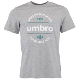 Снимка на Umbro CIRCULAR GRAPHIC TEE Мъжка тениска, сиво, размер