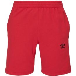 Снимка на Umbro FRENCH TERRY SHORT ESSENTIALS Мъжки трикотажни къси панталони, червено, размер