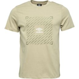 Снимка на Umbro FTBL BOX GRAPHIC TEE Мъжка тениска, бежово, размер