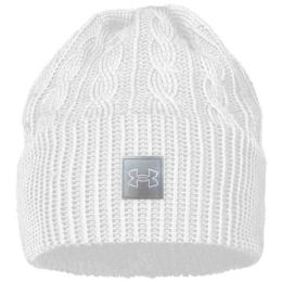 Снимка на Under Armour HALFTIME CABLE KNIT Дамска шапка, бяло, размер