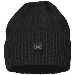 Снимка на Under Armour HALFTIME CABLE KNIT Дамска шапка, черно, размер