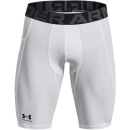 Снимка на Under Armour HG ARMOUR LONG SHORTS Мъжки компресиращи къси панталони, бяло, размер