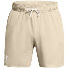 Снимка на Under Armour RIVAL TERRY 6IN Мъжки шорти, бежово, размер