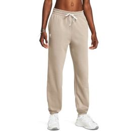 Снимка на Under Armour RIVAL TERRY Дамски спортен панталон, бежово, размер