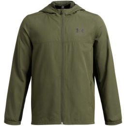 Снимка на Under Armour RIVAL WOVEN JACKET Детско яке, тъмнозелено, размер XL