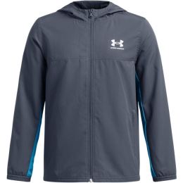 Снимка на Under Armour RIVAL WOVEN JACKET Детско яке, тъмносиво, размер XL
