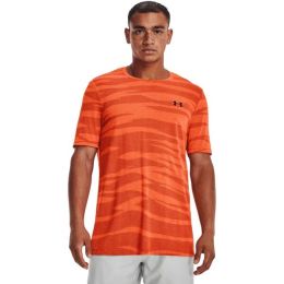 Снимка на Under Armour SEAMLESS WAVE SS Мъжка тениска, оранжево, размер