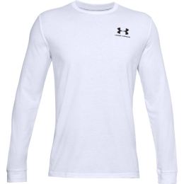 Снимка на Under Armour SPORTSTYLE LEFT CHEST LS Мъжка блуза, бяло, размер